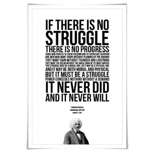 Frederick Douglass Art Print. 5 Sizes. Slavery Poster. Historical Quote. American History. Civil War